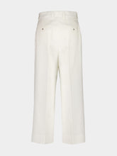 Dolce & Gabbana White Cotton Viscose Culotte Trousers