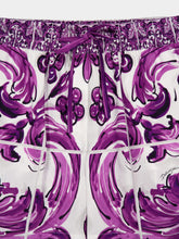 Dolce & Gabbana Majolica-Print Cotton Poplin Shorts