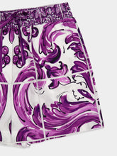 Dolce & Gabbana Majolica-Print Cotton Poplin Shorts