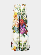 Dolce & Gabbana Floral Poplin Wide-Leg Trousers