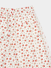 Dolce & Gabbana Small Rose-Print Poplin Wide-Leg Trousers