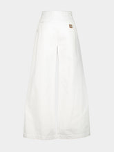 Dolce & Gabbana White Wide-Leg Denim Jeans