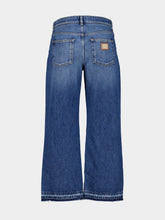 Dolce & Gabbana Blue Wide-Leg Mid-Rise Denim Jeans