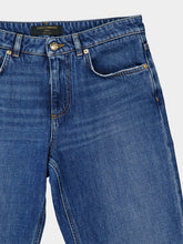 Dolce & Gabbana Blue Wide-Leg Mid-Rise Denim Jeans