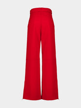 Ami Paris Poppy Red Wool Cargo Trousers
