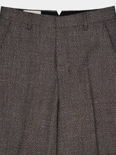 Ami Paris Dark Coffee Wide Fit Trousers