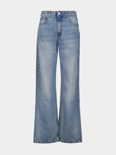 Ami Paris Used Blue Large-Fit Cotton Jeans