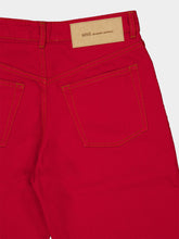 Ami Paris Ruby Red Large-Fit Cotton Jeans