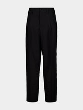 Ami Paris Black Wool Tailored Trousers