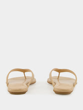 Le Monde Beryl Fawn Flat Leather Thong Sandals