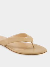 Le Monde Beryl Fawn Flat Leather Thong Sandals