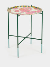 La DoubleJ Green Metal Foldable Tray Stand