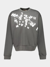 Marni Grey Cotton Sweatshirt with Marni Caos Logo