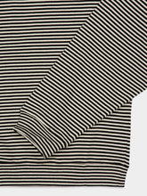 Marni Black Striped Cotton Polo Sweatshirt