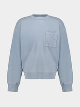 Marni Sky Blue Cotton Pocket Sweatshirt