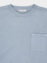 Marni Sky Blue Cotton Pocket Sweatshirt