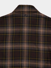 Fendi Brown Tartan Wool Jacket