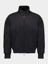 Fendi Grey Cashmere Bomber Jacket