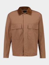 Fendi Brown Canvas Straight-Cut Blouson