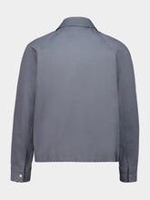 Fendi Cenere Stretch Gabardine Zip Blouson Jacket
