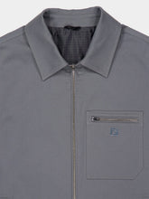 Fendi Cenere Stretch Gabardine Zip Blouson Jacket