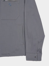 Fendi Cenere Stretch Gabardine Zip Blouson Jacket