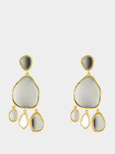 Aurélie Bidermann Pebble Gold Mirror Drop Earrings