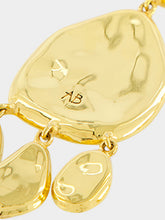 Aurélie Bidermann Pebble Gold Mirror Drop Earrings