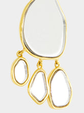 Aurélie Bidermann Pebble Gold Mirror Drop Earrings
