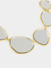 Aurélie Bidermann Pebble Gold Mirror Necklace
