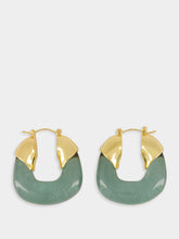 Lizzie Fortunato Green Mini Organic Hoops