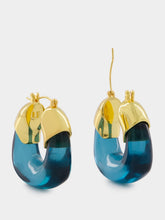 Lizzie Fortunato Blue Mini Organic Hoops