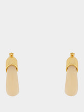 Lizzie Fortunato Organic Gold-Plated Hoops in Dove