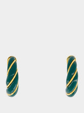 Aurélie Bidermann Emerald Green Diana Hoop Earrings