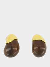 Lizzie Fortunato Toro Earrings in Acacia Wood