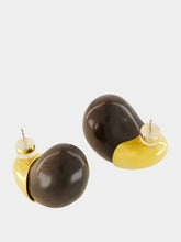 Lizzie Fortunato Toro Earrings in Acacia Wood