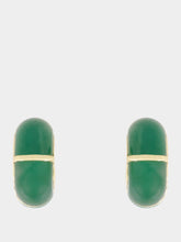 Lizzie Fortunato Zellige Hoops in Green Jade