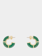 Lizzie Fortunato Zellige Hoops in Green Jade