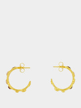 Aurélie Bidermann Gold Atalide Earrings with Garnet and Opal