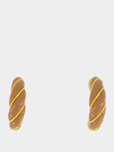 Aurélie Bidermann Cappuccino Twisted Diana Earrings