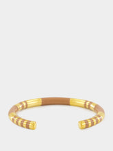 Aurélie Bidermann Cappuccino Positano Striped Bangle