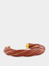 Aurélie Bidermann Burgundy Twisted Diana Bangle