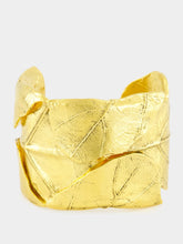 Aurélie Bidermann Gold Ledena Fig Leaf Cuff