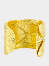 Aurélie Bidermann Gold Ledena Fig Leaf Cuff
