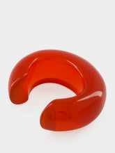 Lizzie Fortunato Cherry Red Arc Resin M/L Cuff Bracelet
