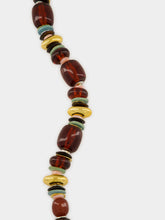 Lizzie Fortunato Carmine Beaded Gold-Plated Brass Necklace