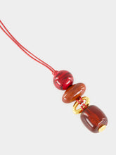 Lizzie Fortunato Bordeaux Museo Cord II Pendant Necklace