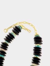 Lizzie Fortunato Milano Pearl and Black Horn Beaded Necklace