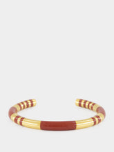 Aurélie Bidermann Brown Positano Gold Bangle