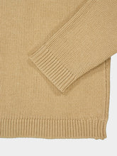 Commas Camel Fisherman Rib Wool Cardigan